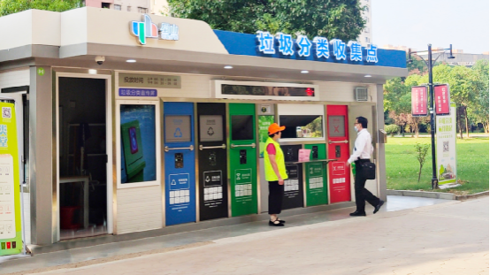 華展貓先生，垃圾分類運(yùn)營，社區(qū)垃圾分類房